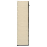 Thumbnail for Schuhschrank mit Abdeckung Cremeweiß 115 x 28 x 110 cm Stoff