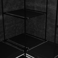 Thumbnail for Eckkleiderschrank Schwarz 130 x 87 x 169 cm