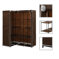Thumbnail for Eckkleiderschrank Braun 130 x 87 x 169 cm