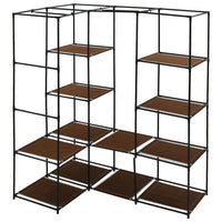 Thumbnail for Eckkleiderschrank Braun 130 x 87 x 169 cm