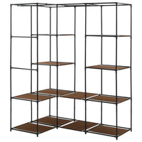 Thumbnail for Eckkleiderschrank Braun 130 x 87 x 169 cm