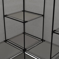 Thumbnail for Eckkleiderschrank Grau 130 x 87 x 169 cm