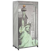 Thumbnail for Kleiderschrank 75×45×160 cm New York Stoff