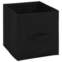 Thumbnail for Lagerschrank mit 4 Stoffkörben Schwarz 63×30×71 cm Stahl