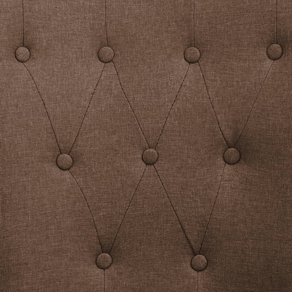 Esszimmerstuhl mit Armlehnen Braun Stoff