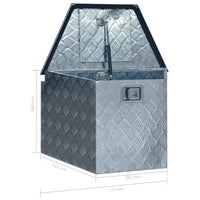 Thumbnail for Aluminiumkiste 737/381 x 410 x 460 mm Silbern
