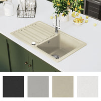 Thumbnail for Granitspüle Einzelbecken Beige