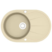 Thumbnail for Granitspüle Einzelbecken Oval Beige