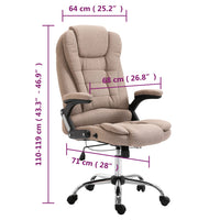 Thumbnail for Bürostuhl Taupe Polyester
