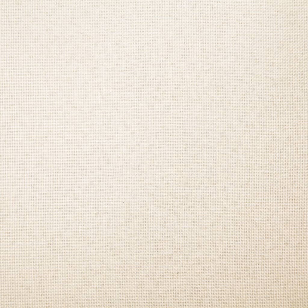 Esszimmerstühle 2 Stk. Creme Stoff