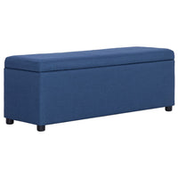 Thumbnail for Bank mit Staufach 116 cm Blau Polyester