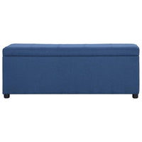 Thumbnail for Bank mit Staufach 116 cm Blau Polyester