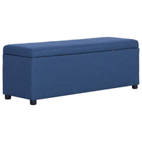 Thumbnail for Bank mit Staufach 116 cm Blau Polyester