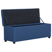 Thumbnail for Bank mit Staufach 116 cm Blau Polyester