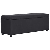 Thumbnail for Bank mit Staufach 116 cm Schwarz Polyester