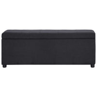 Thumbnail for Bank mit Staufach 116 cm Schwarz Polyester