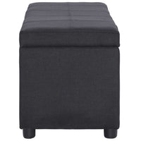 Thumbnail for Bank mit Staufach 116 cm Schwarz Polyester