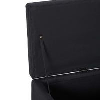Thumbnail for Bank mit Staufach 116 cm Schwarz Polyester