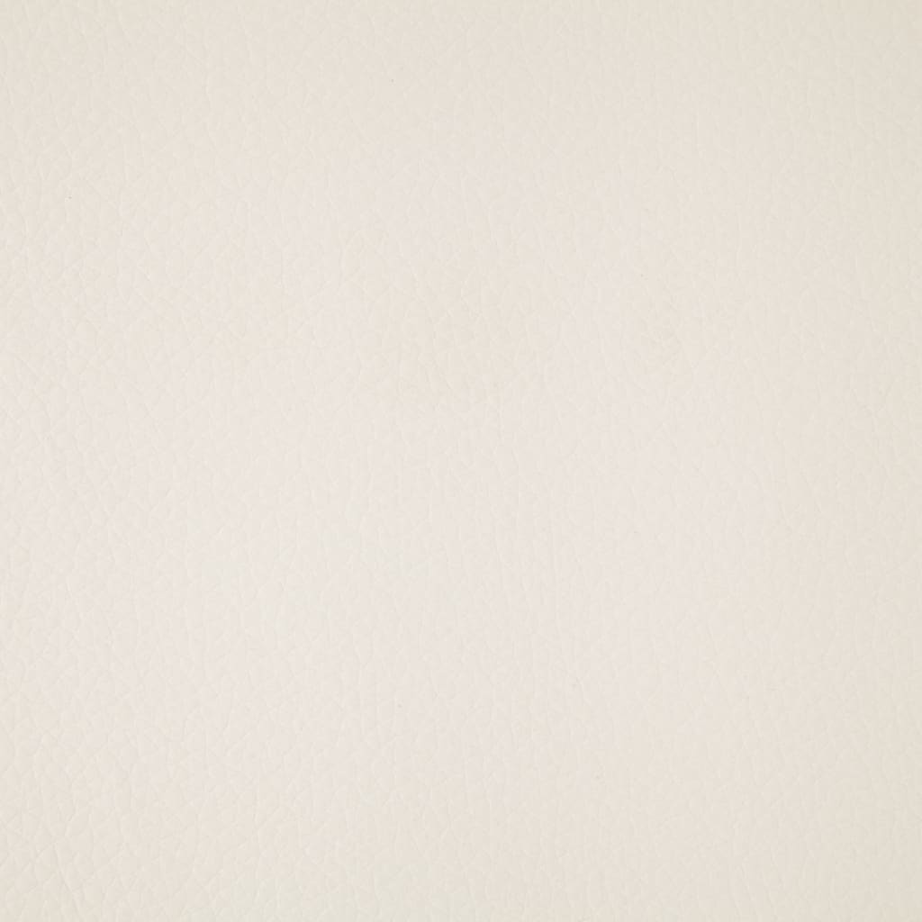 Sitzbank 139,5 cm Cremeweiß Kunstleder