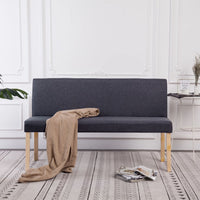 Thumbnail for Sitzbank 139,5 cm Dunkelgrau Polyester