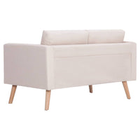 Thumbnail for 2-Sitzer-Sofa Stoff Cremeweiß