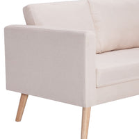Thumbnail for 2-Sitzer-Sofa Stoff Cremeweiß