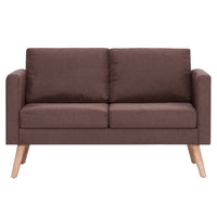 Thumbnail for 2-Sitzer-Sofa Stoff Braun