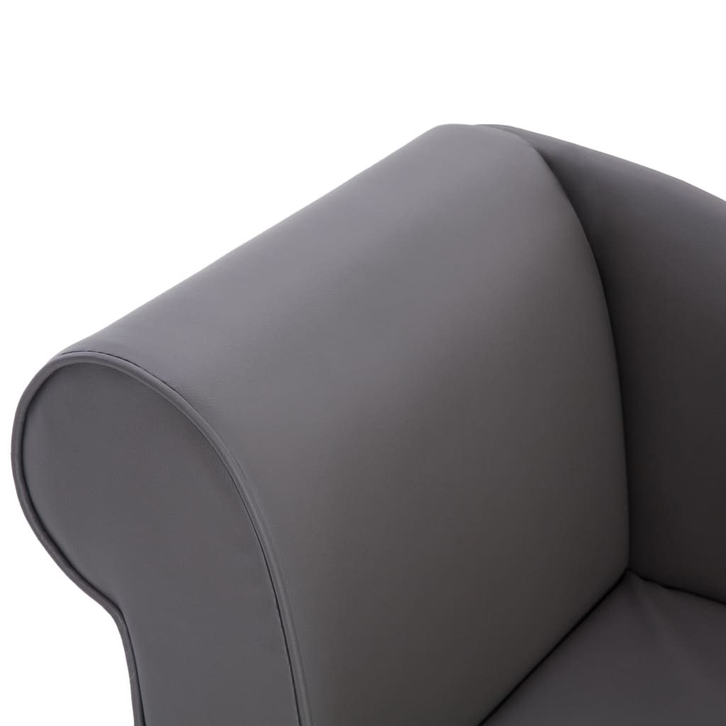Chaiselongue Grau Kunstleder