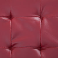 Thumbnail for Ottoman mit Stauraum 87,5 cm Weinrot Kunstleder