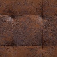 Thumbnail for Ottoman mit Stauraum 87,5 cm Braun Wildleder-Optik