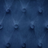 Thumbnail for Stuhl mit hoher Rückenlehne Blau Samt
