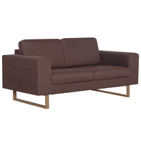 Thumbnail for 2-Sitzer-Sofa Stoff Braun
