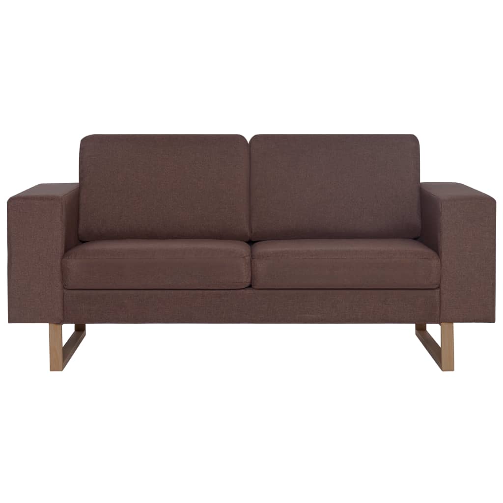 2-Sitzer-Sofa Stoff Braun