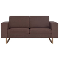Thumbnail for 2-Sitzer-Sofa Stoff Braun