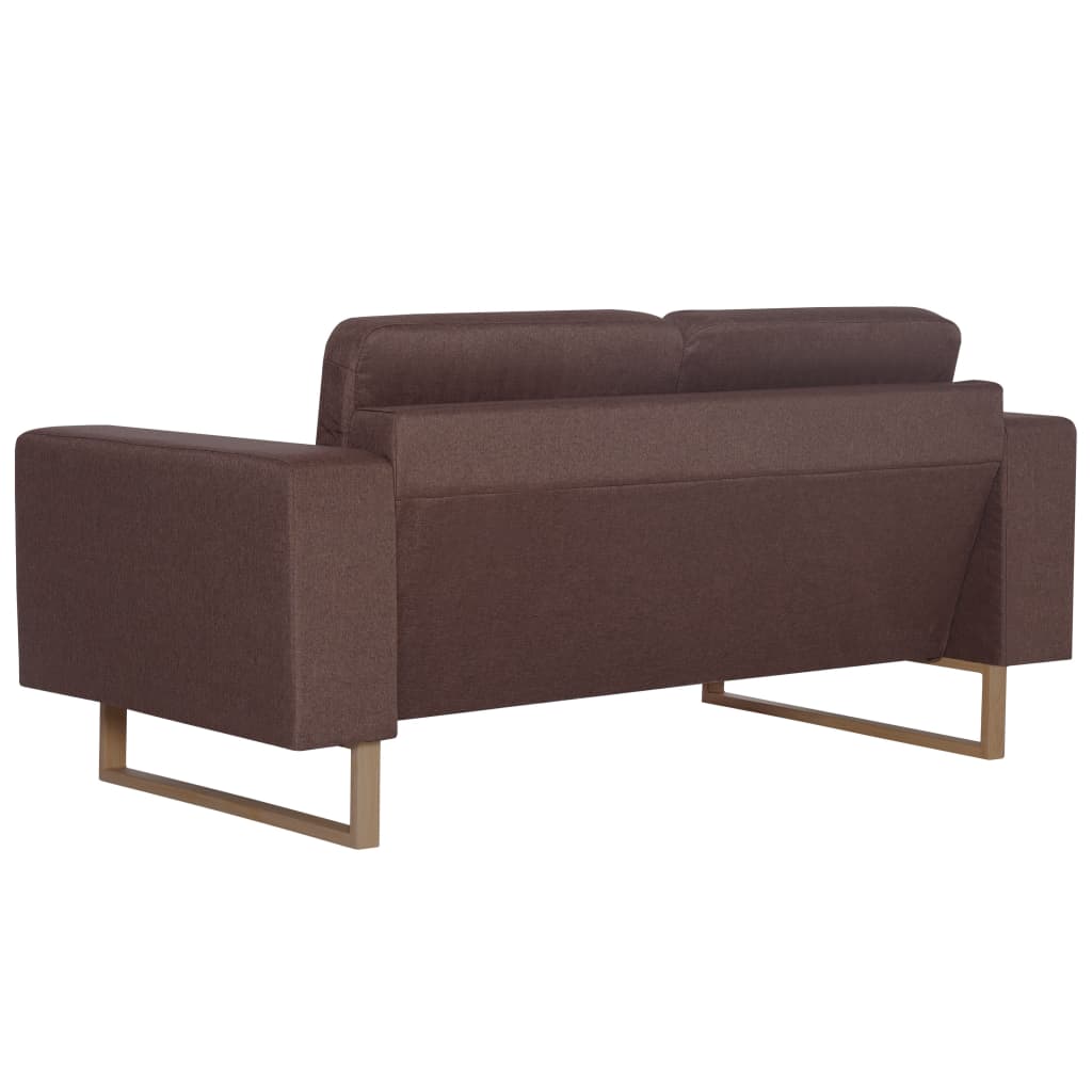 2-Sitzer-Sofa Stoff Braun