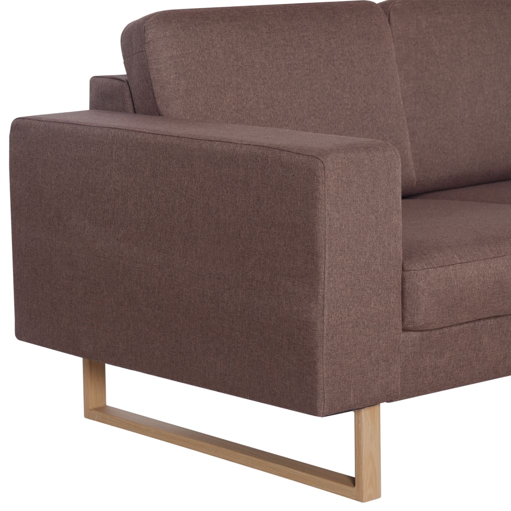 2-Sitzer-Sofa Stoff Braun