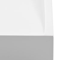 Thumbnail for Waschbecken 80 x 46 x 11 cm Mineralguss/Marmorguss Weiß