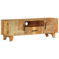 Thumbnail for TV-Schrank Handgeschnitzt 120x30x40 cm Altholz Massiv