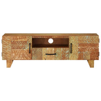 Thumbnail for TV-Schrank Handgeschnitzt 120x30x40 cm Altholz Massiv