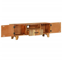 Thumbnail for TV-Schrank Handgeschnitzt 120x30x40 cm Altholz Massiv