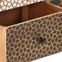 Thumbnail for Sideboard mit Druckmuster 130×30×70 cm Massivholz Mango
