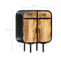 Thumbnail for Sideboard 60×30×75 cm Mango-Massivholz und Eisen