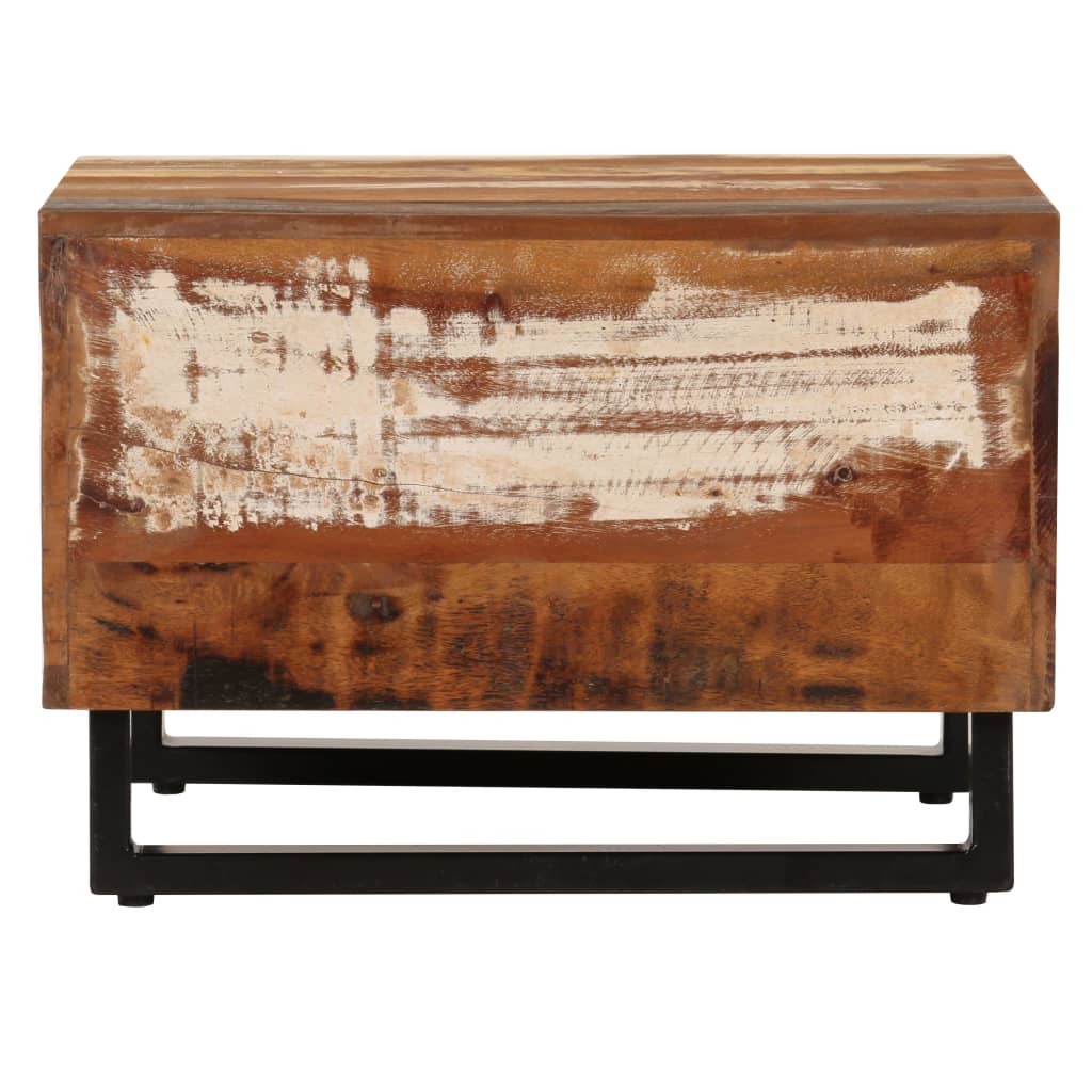Couchtisch 50 x 50 x 35 cm Altholz Massiv