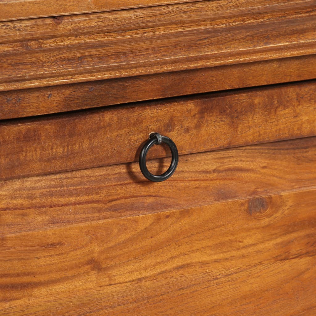 Schuhschrank 60 x 40 x 41 cm Massivholz Akazie