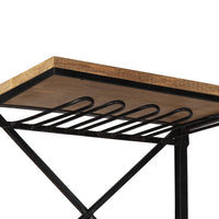 Thumbnail for Traktor-Weinschrank 49x31x172 cm Mango Massivholz