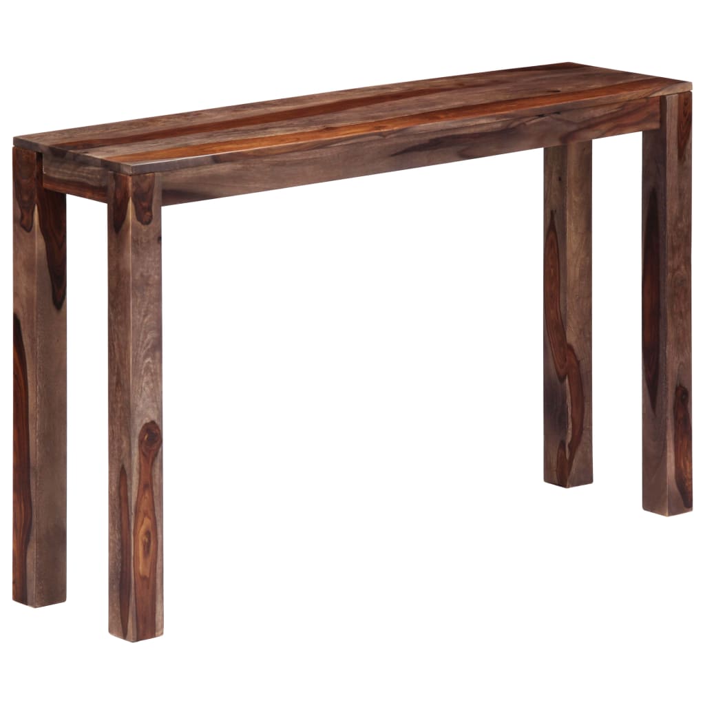 Konsolentisch Grau 120×30×76 cm Massivholz