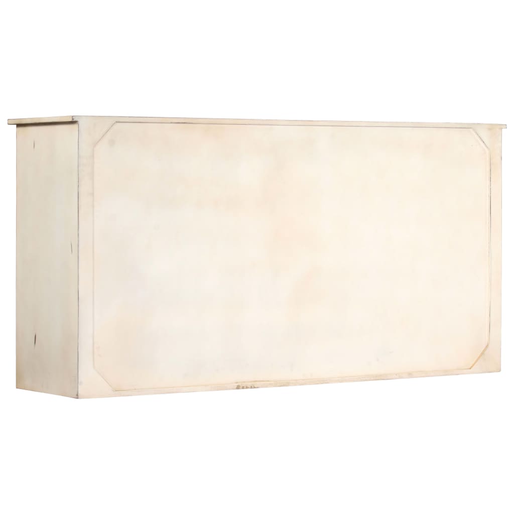Sideboard Weiß 160 x 40 x 80 cm Massivholz Mango