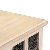 Thumbnail for Aufbewahrungstruhe Weiß 110 x 40 x 45 cm Massivholz Akazie