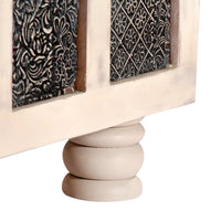 Thumbnail for Aufbewahrungstruhe Weiß 110 x 40 x 45 cm Massivholz Akazie