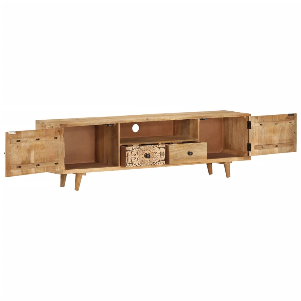 TV-Schrank 140 x 30 x 40 cm Massivholz Mango
